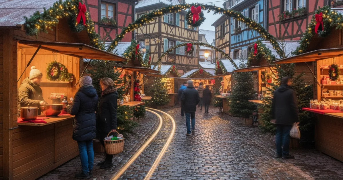 Marché de Noël authentique, Eguisheim